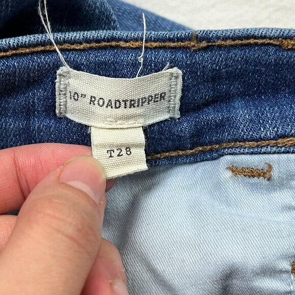 Madewell Tall 10" High-Rise Roadtripper Jeans in Waterford Wash Size T28 Raw Hem - Picture 6 of 16